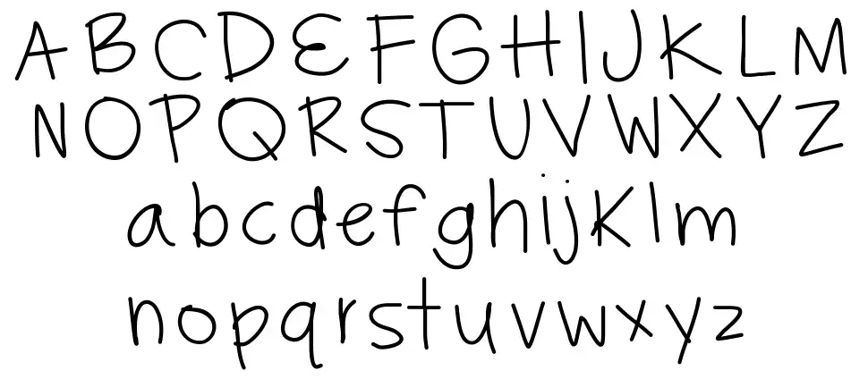 Hayleys Font font specimens