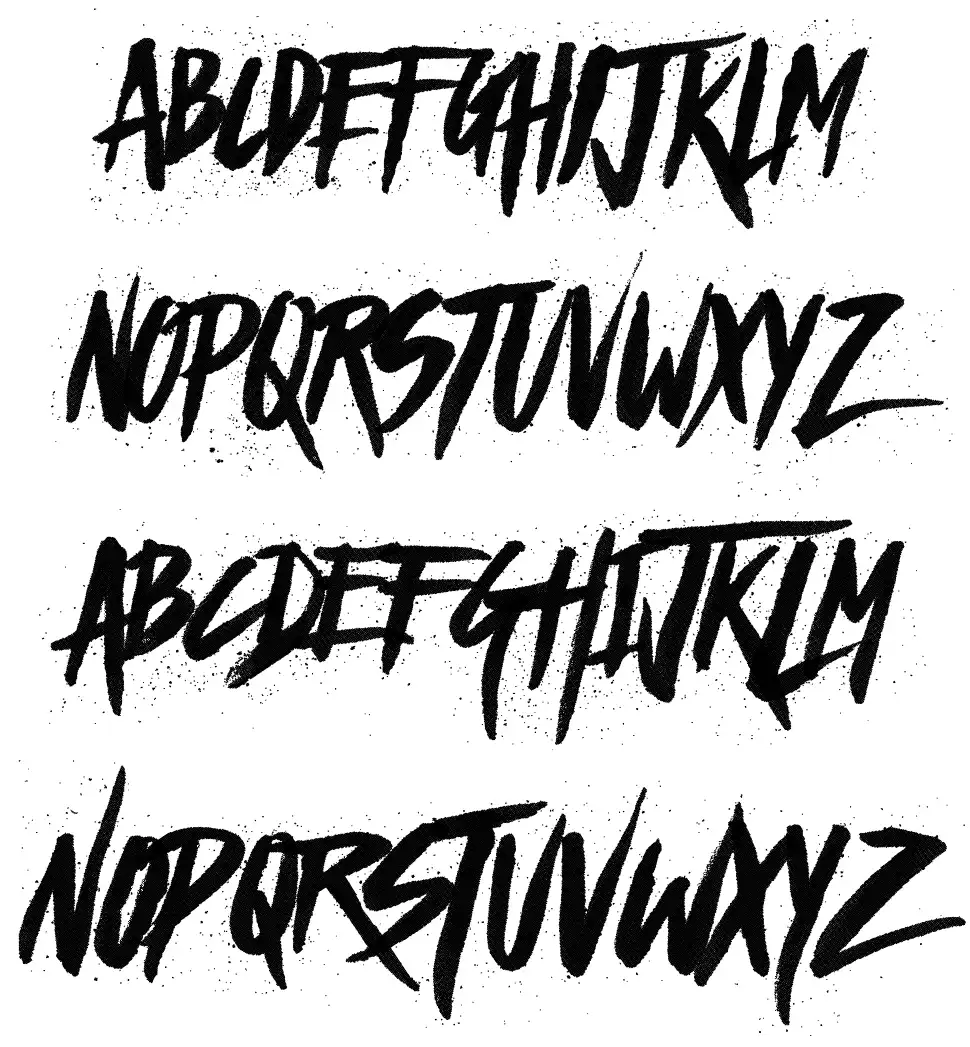 Haze font specimens