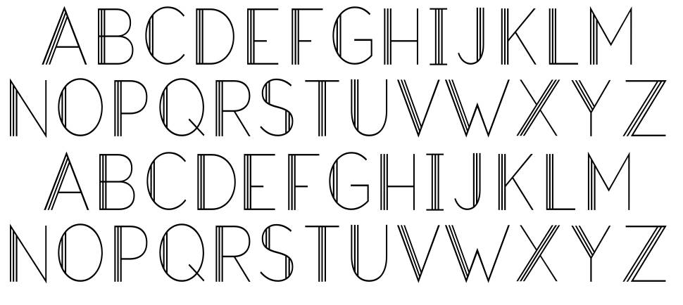 Hazel Deco font Örnekler