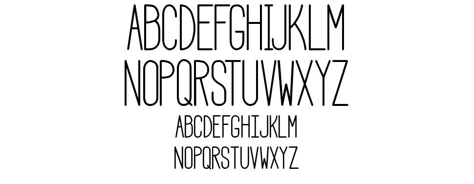 HBM Serenity font Örnekler