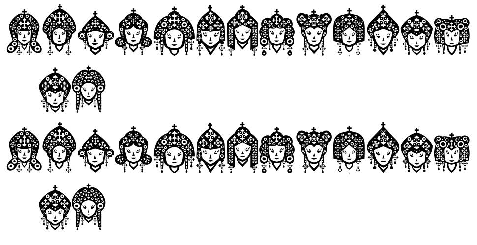 Head of Idol font Örnekler