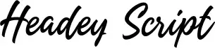 Headey Script fuente