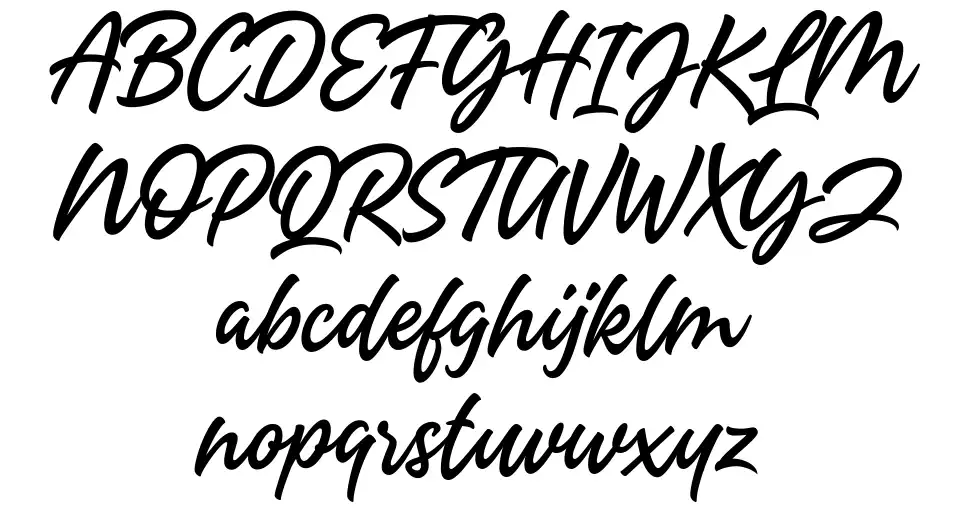 Headey Script font Örnekler