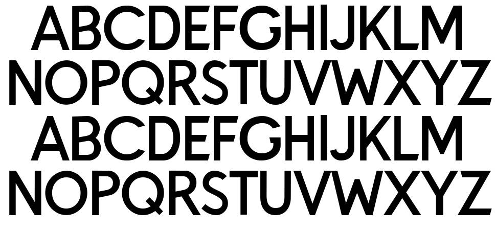 Headway font specimens