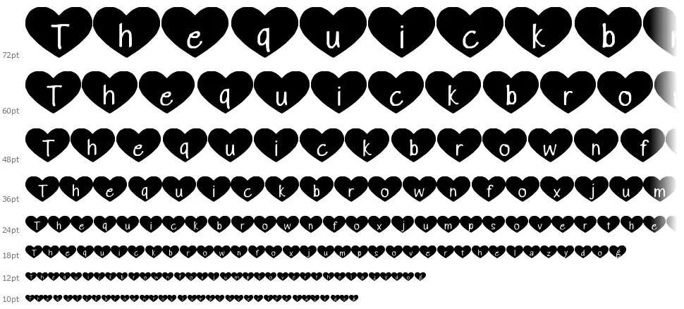 Heart Attackfont waterfall