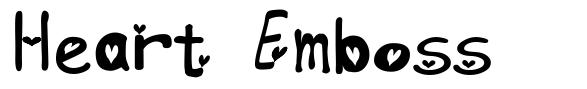 Heart Emboss шрифт