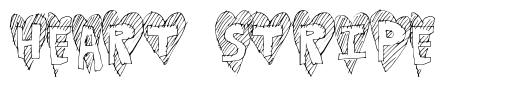 Heart Stripe font