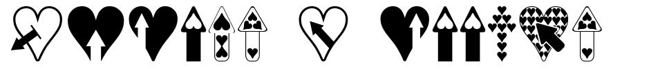 Hearts n Arrows шрифт