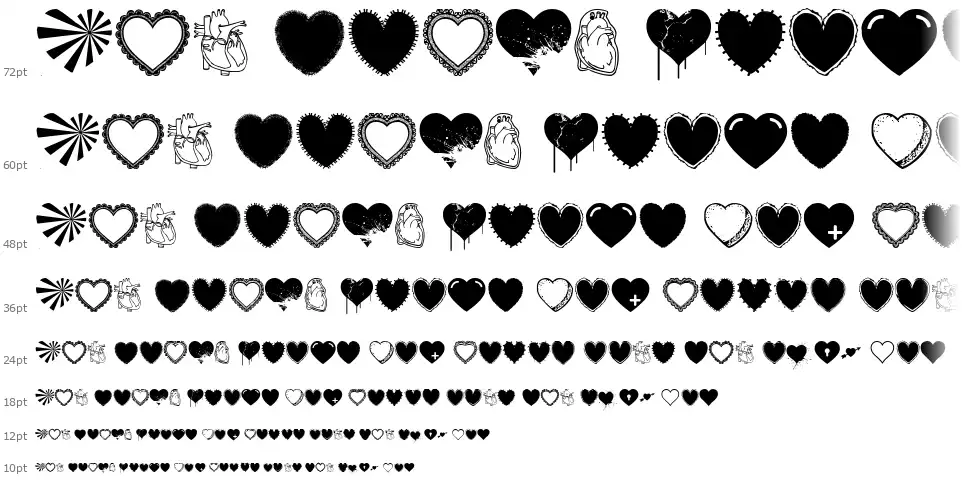 Hearts Salad font by Woodcutter FontRiver