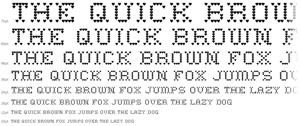 HeartSweetHeart-Regularfont waterfall
