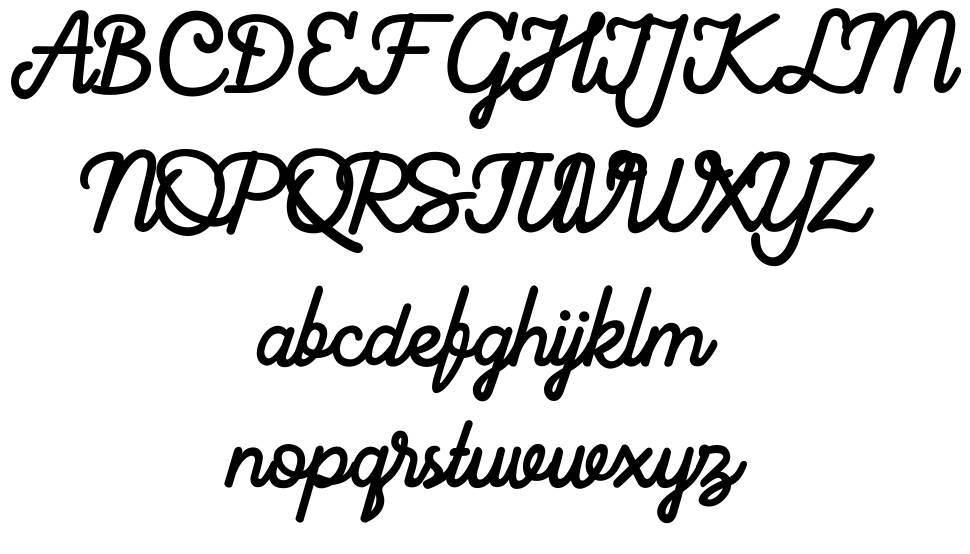 Hearttaker font specimens