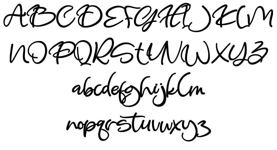 Heaster font specimens