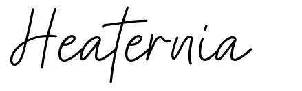 Heaternia 字形