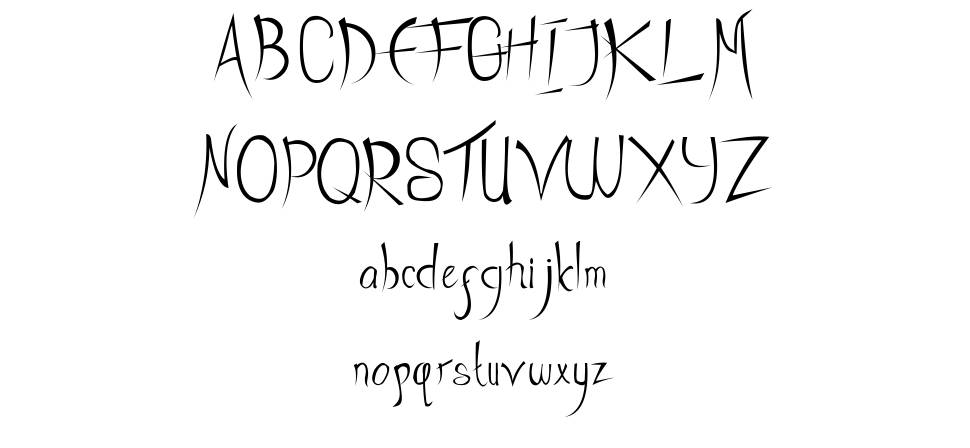 Heath Notted font Örnekler