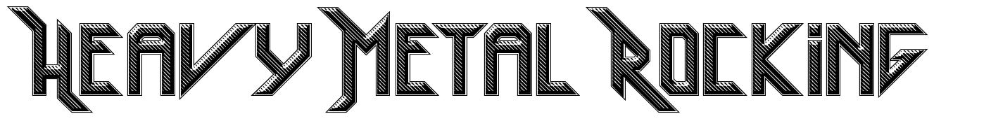 Heavy Metal Rocking schriftart