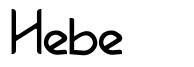 Hebe font