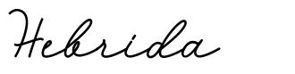 Hebrida шрифт