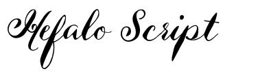 Hefalo Script font