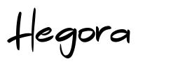 Hegora font