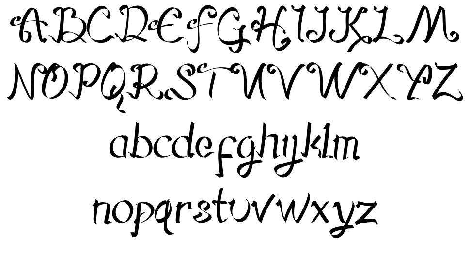 Hegorustow font Örnekler
