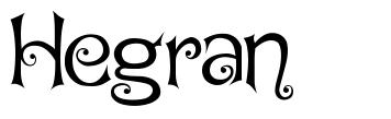 Hegran шрифт