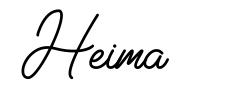 Heima шрифт