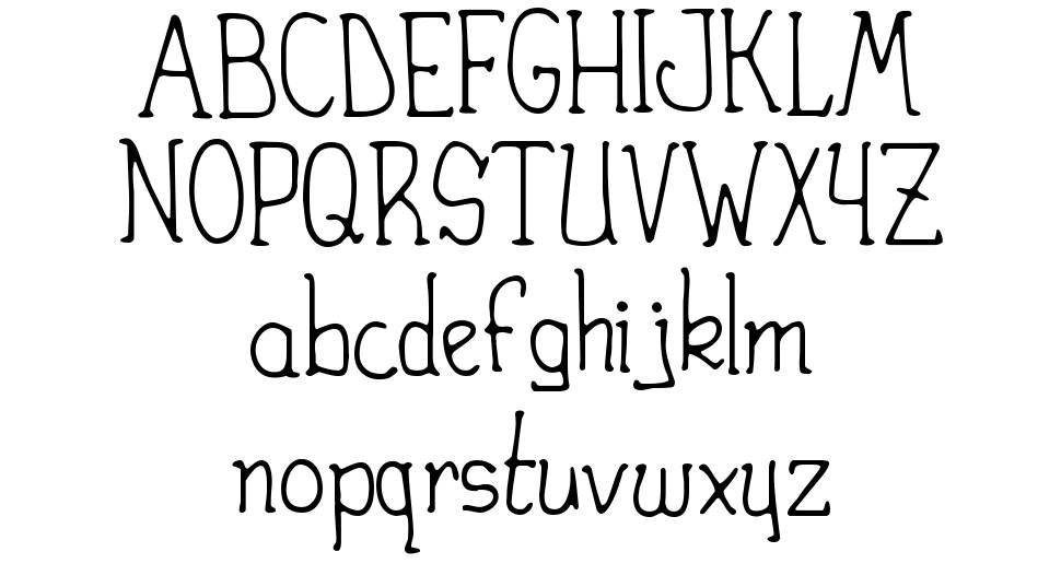 Heirany font specimens