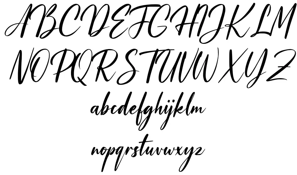 Helena Johnsmith schriftart vorschau