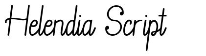 Helendia Script шрифт