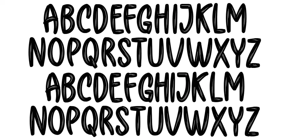 Helga Brushfont specimens