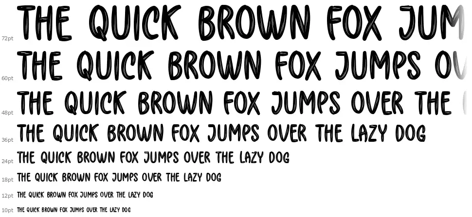 Helga Brushfont waterfall