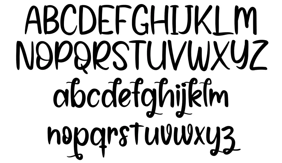 Helgika Melodyfont specimens