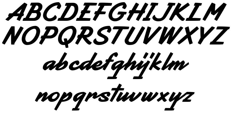 Helight Script font specimens