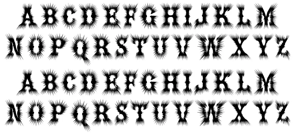 Hell Barfont specimens