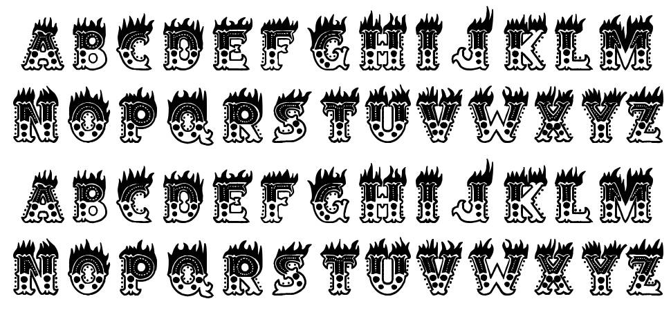 Hell Circus font specimens