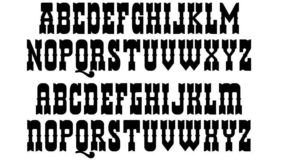 Helldorado 字形 标本