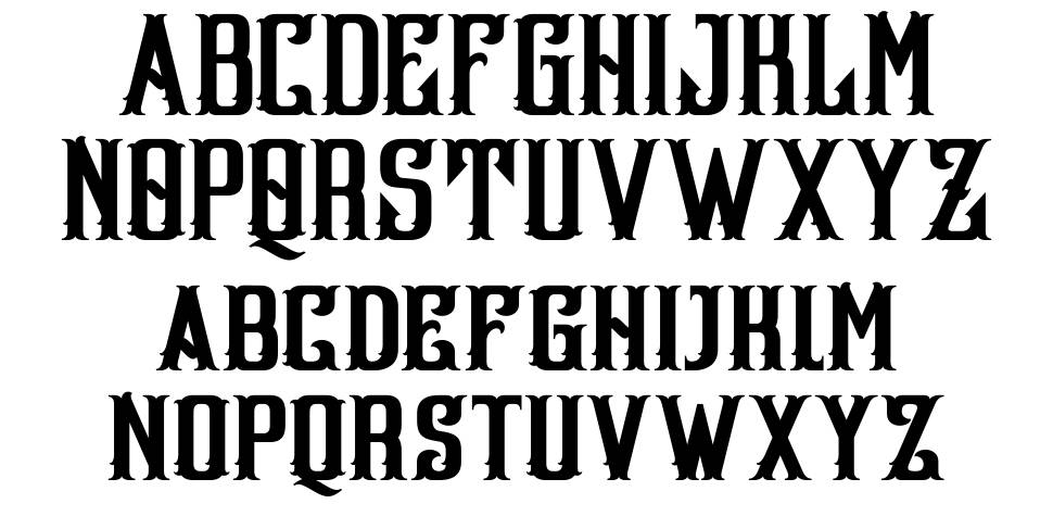 Hellios Gothic font specimens