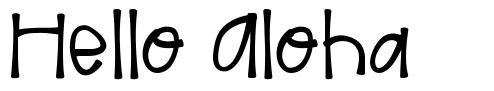 Hello Aloha шрифт