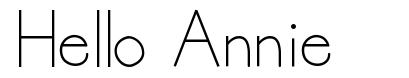 Hello Annie font