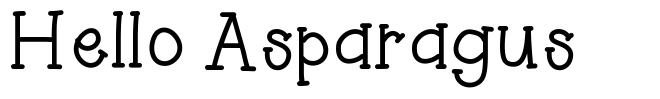 Hello Asparagus písmo