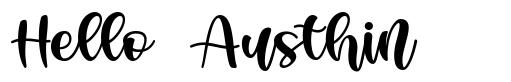 Hello Austhin шрифт