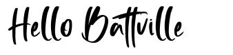 Hello Battville font