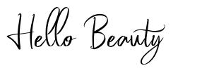 Hello Beauty font