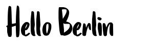 Hello Berlin шрифт