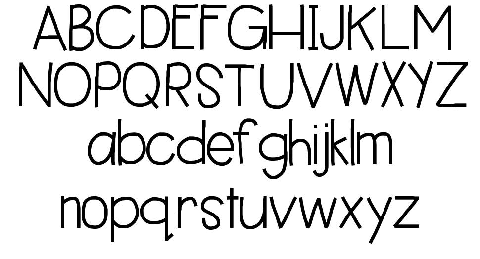 Hello Best Day font specimens