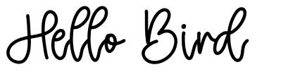 Hello Bird font