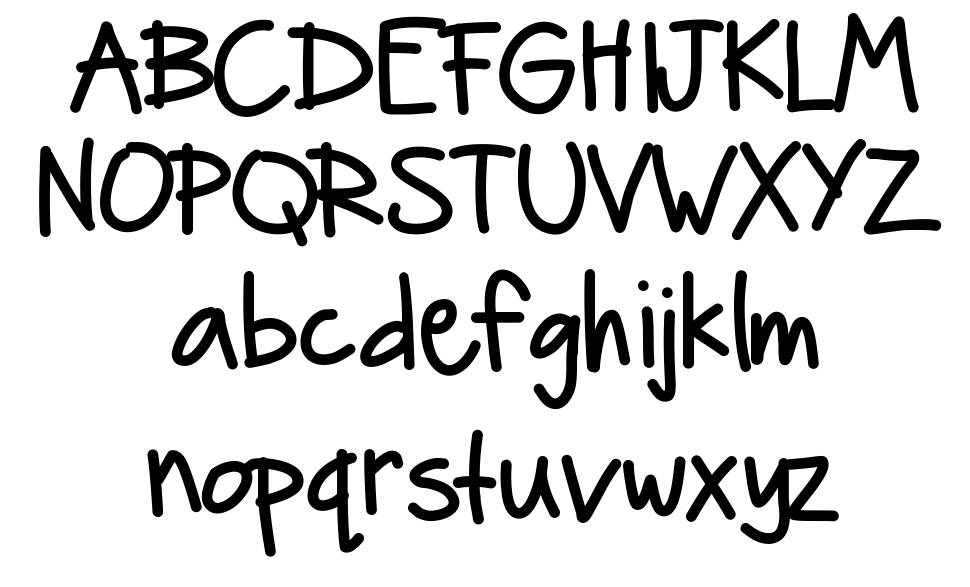 Hello Boomerang font specimens