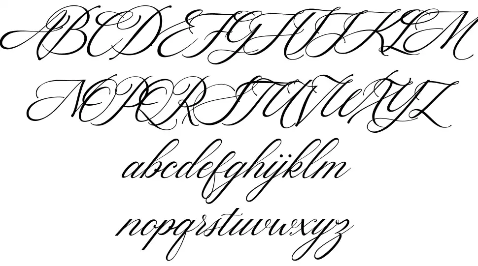 Hello Bride Scriptfont specimens