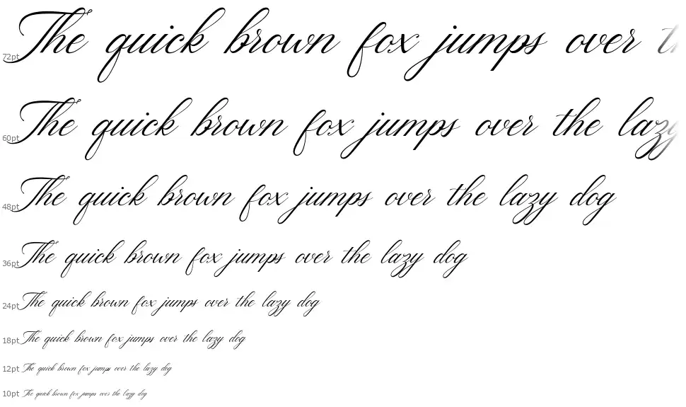 Hello Bride Scriptfont waterfall