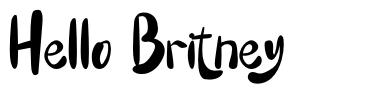 Hello Britney font